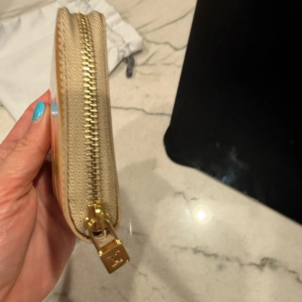 Louis Vuitton Yellow Vernis Small Zippy Wallet
